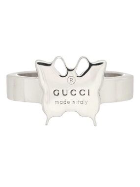 Gucci Silver Butterfly Ring